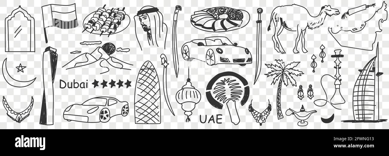 United Arabic Emirates Stock Vector Images Alamy