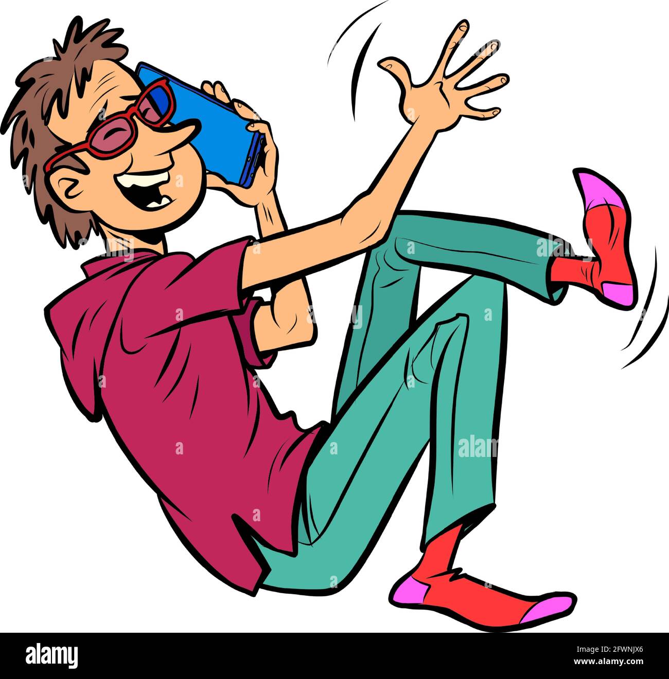 Man on smartphone young Stock Vector Images Alamy Man on smartphone young Stock Vector Images Alamy