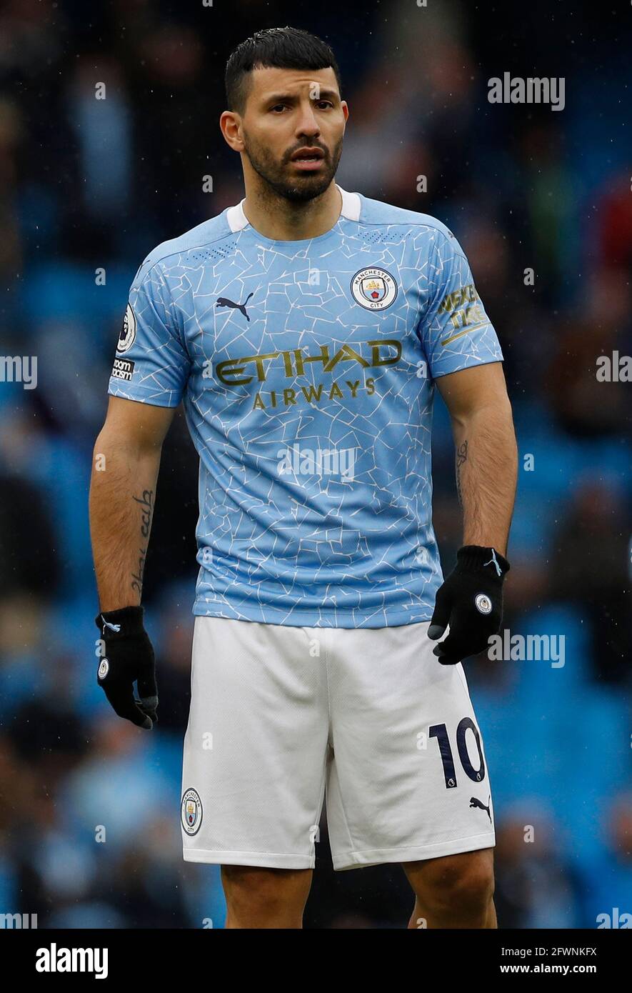 Manchester, England, 23rd May 2021. Sergio Aguero of Manchester City during the Premier League match at the Etihad Stadium, Manchester. Picture credit should read: Darren Staples / Sportimage Credit: Sportimage/Alamy Live News Stock Photo