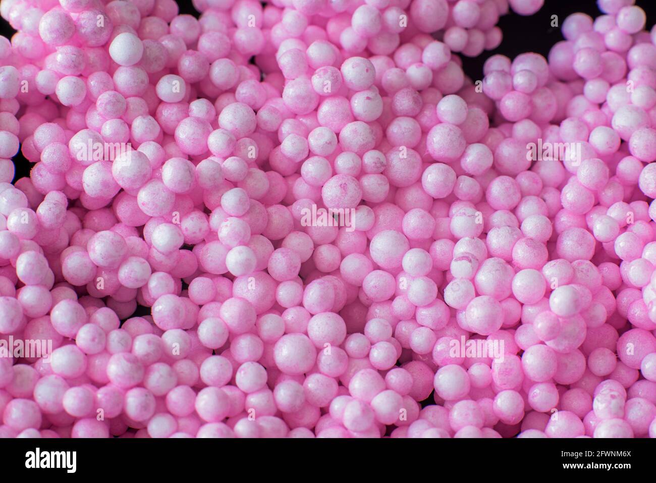 Small and Large Pink balls background. High quality photo Stock Photo