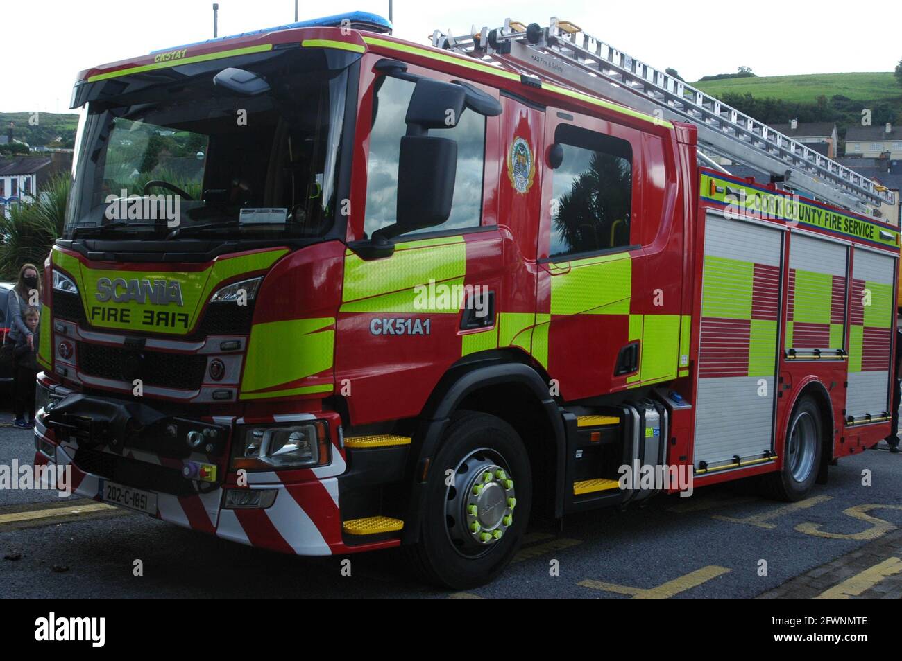 Bantry Fire Brigade's new 2020 Scania P320 Class 'B' Fire Appliance which is now on the run as Charlie Kilo Five One Alpha One (CK51 A1) which was one Stock Photo