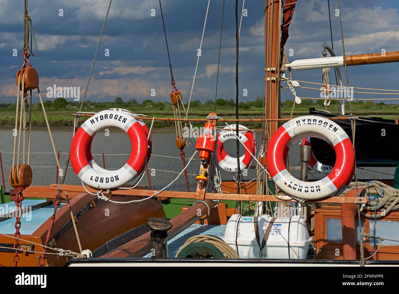 The Blackwater estuary at Maldon, Essex, England UK Stock Photo