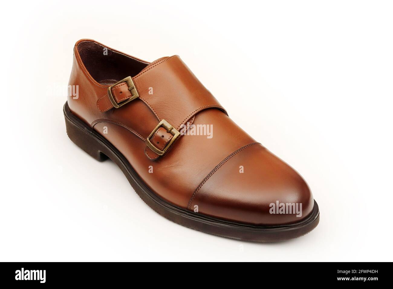 Classic brown leather men's shoes Stock Photo Alamy — free download