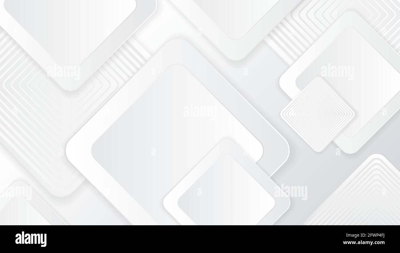 White Abstract Background with Square Shapes. Vector illustration Stock ...