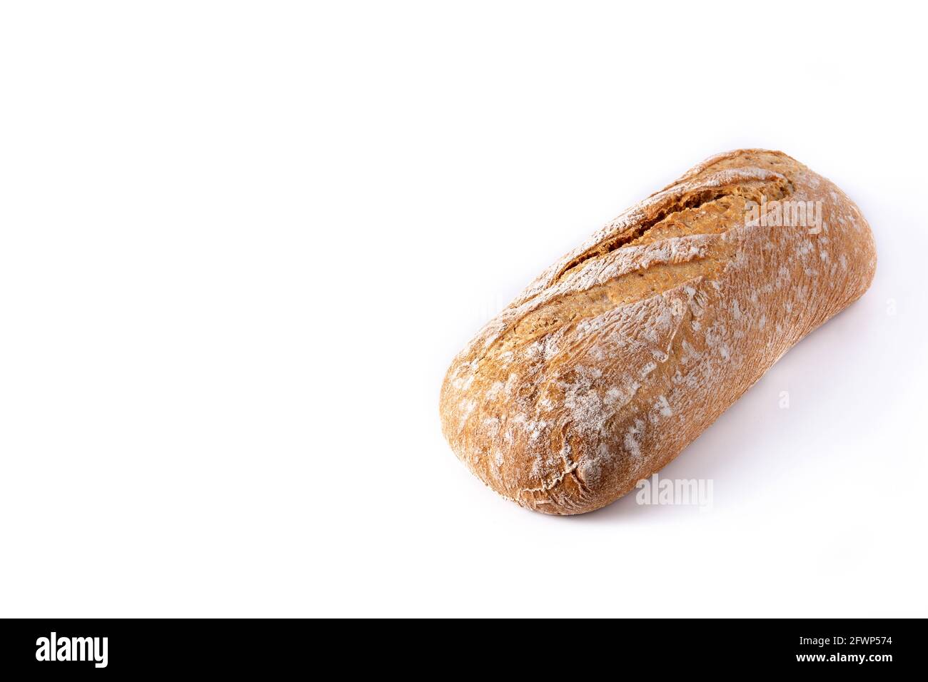 Fresh baked bread isolated on white background Stock Photo - Alamy