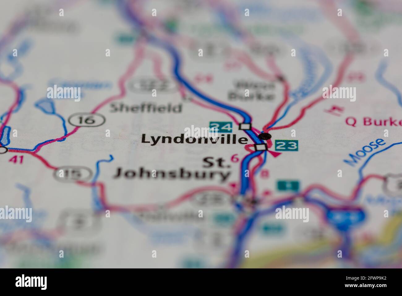 Map of lyndonville hires stock photography and images Alamy