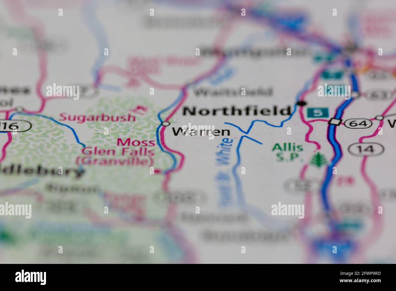 Map of warren new hampshire hires stock photography and images Alamy