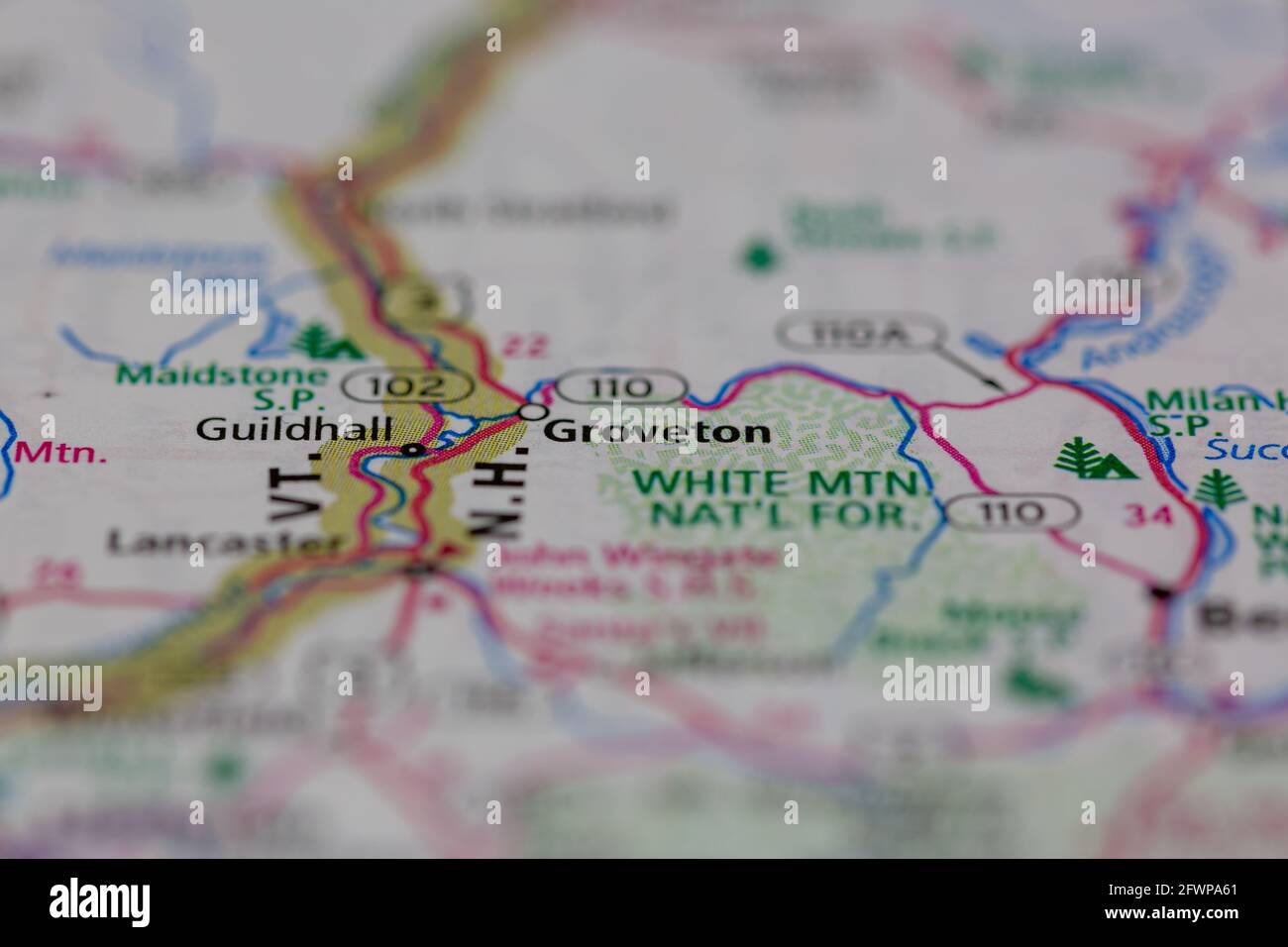 Map of groveton new hampshire hires stock photography and images Alamy