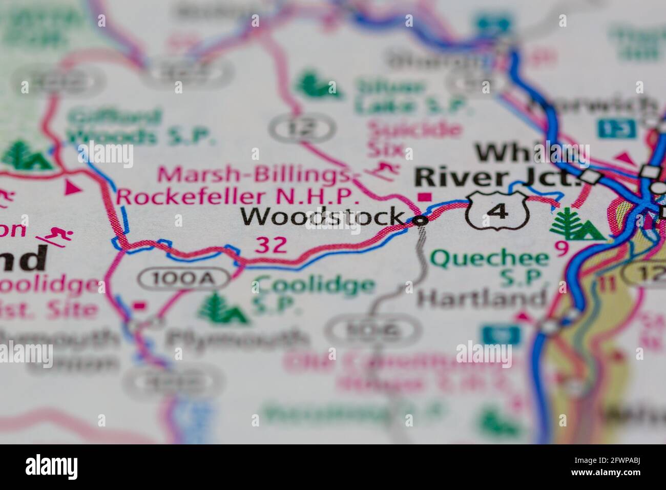 Woodstock new hampshire map hires stock photography and images Alamy