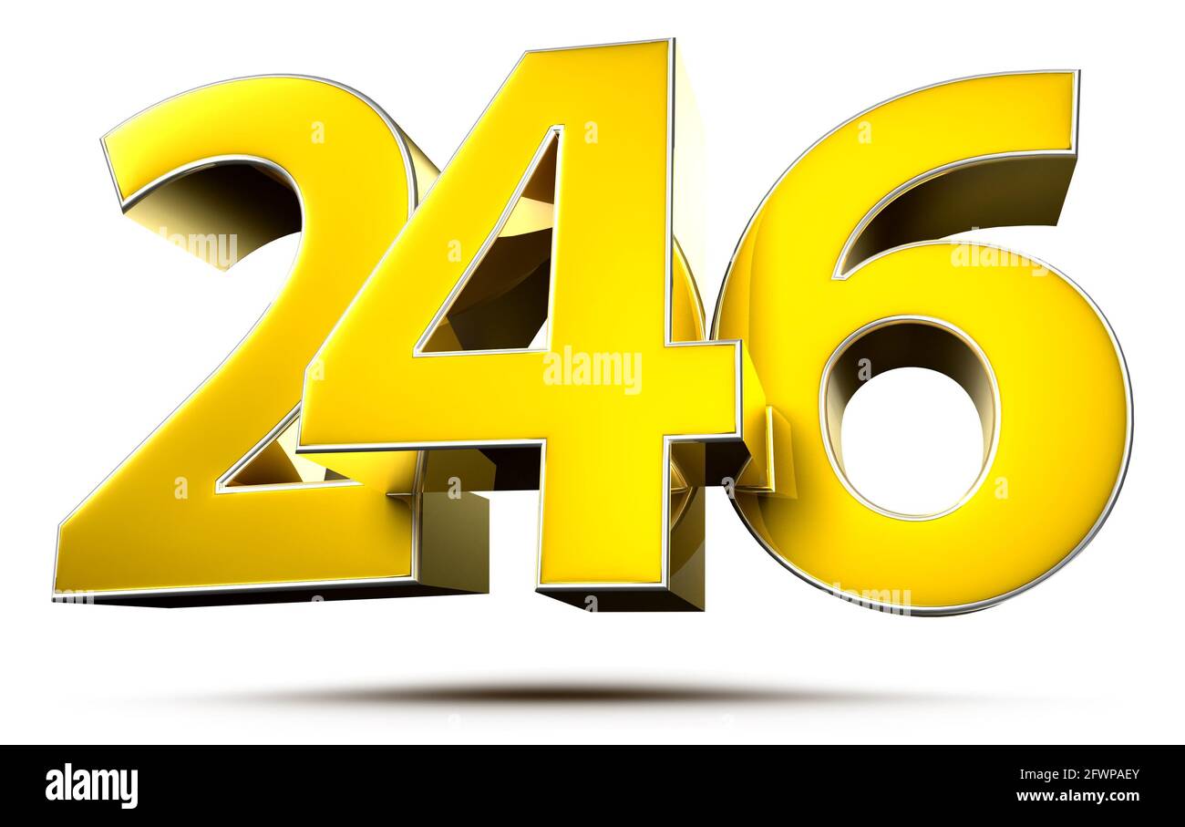 3d number 246 hi-res stock photography and images - Alamy
