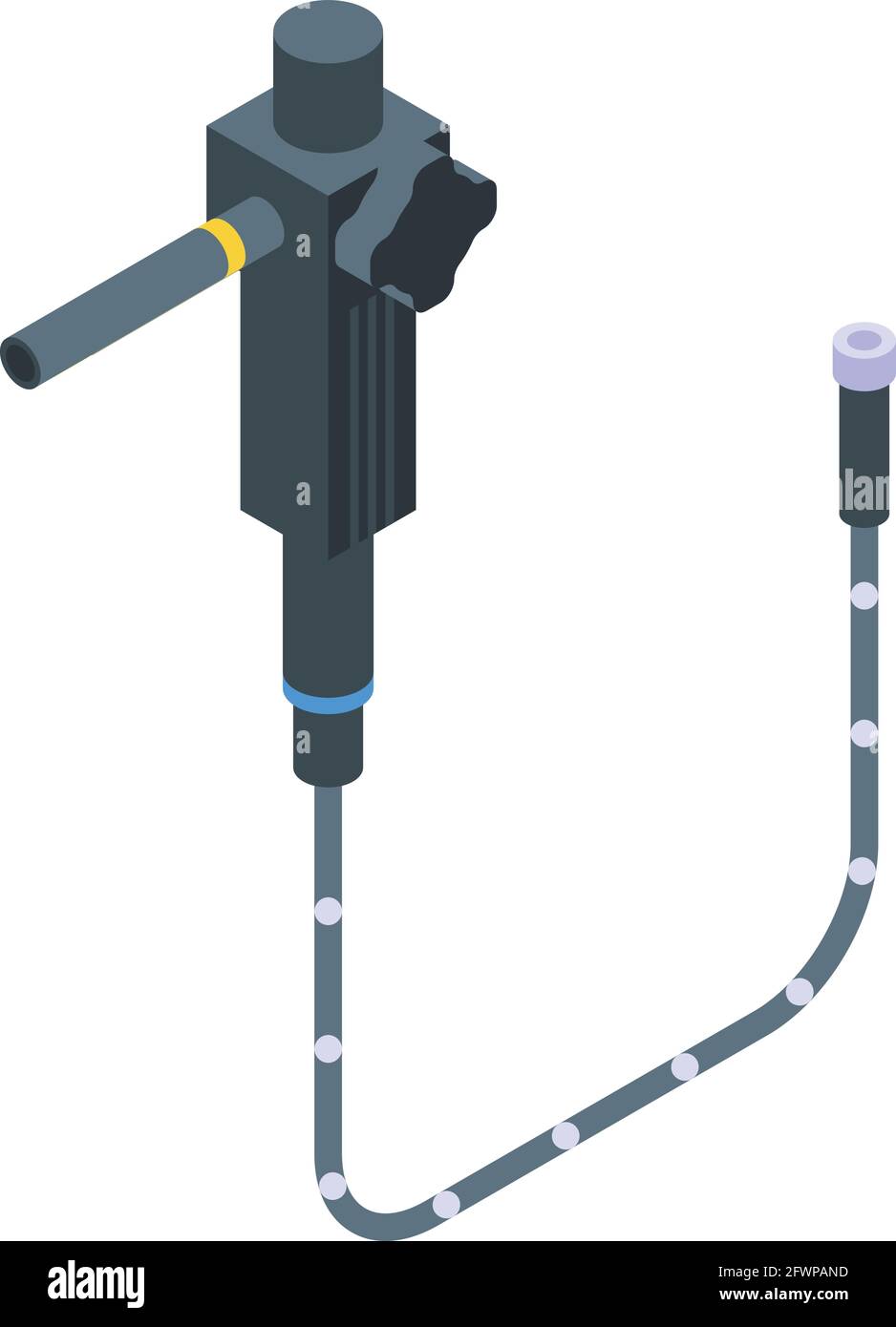 Endoscope medical icon. Isometric of Endoscope medical vector icon for web design isolated on white background Stock Vector