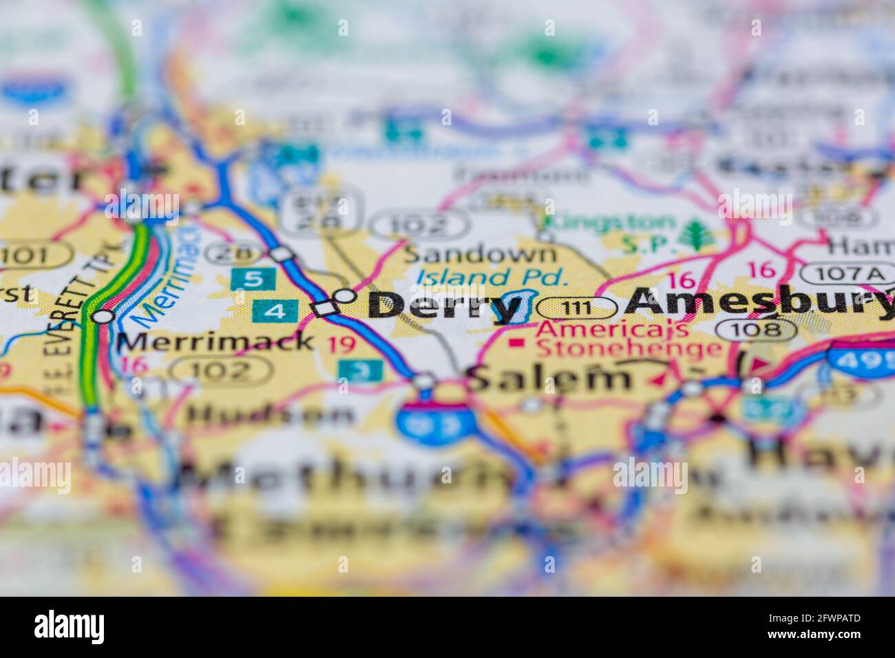 Derry new hampshire map hires stock photography and images Alamy