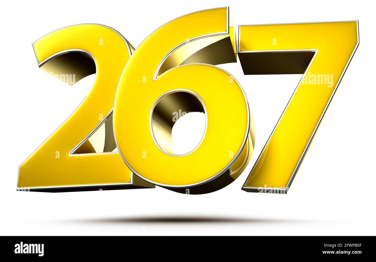 3d number 267 hi-res stock photography and images - Alamy
