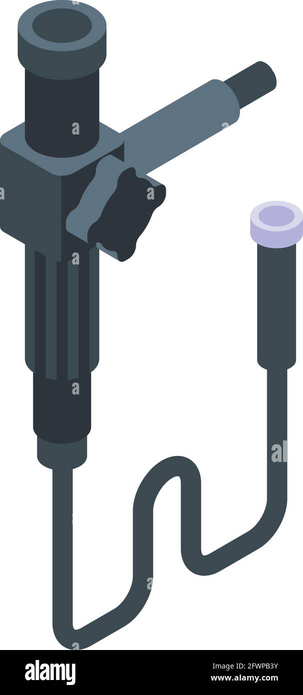 Endoscope examination icon. Isometric of Endoscope examination vector ...