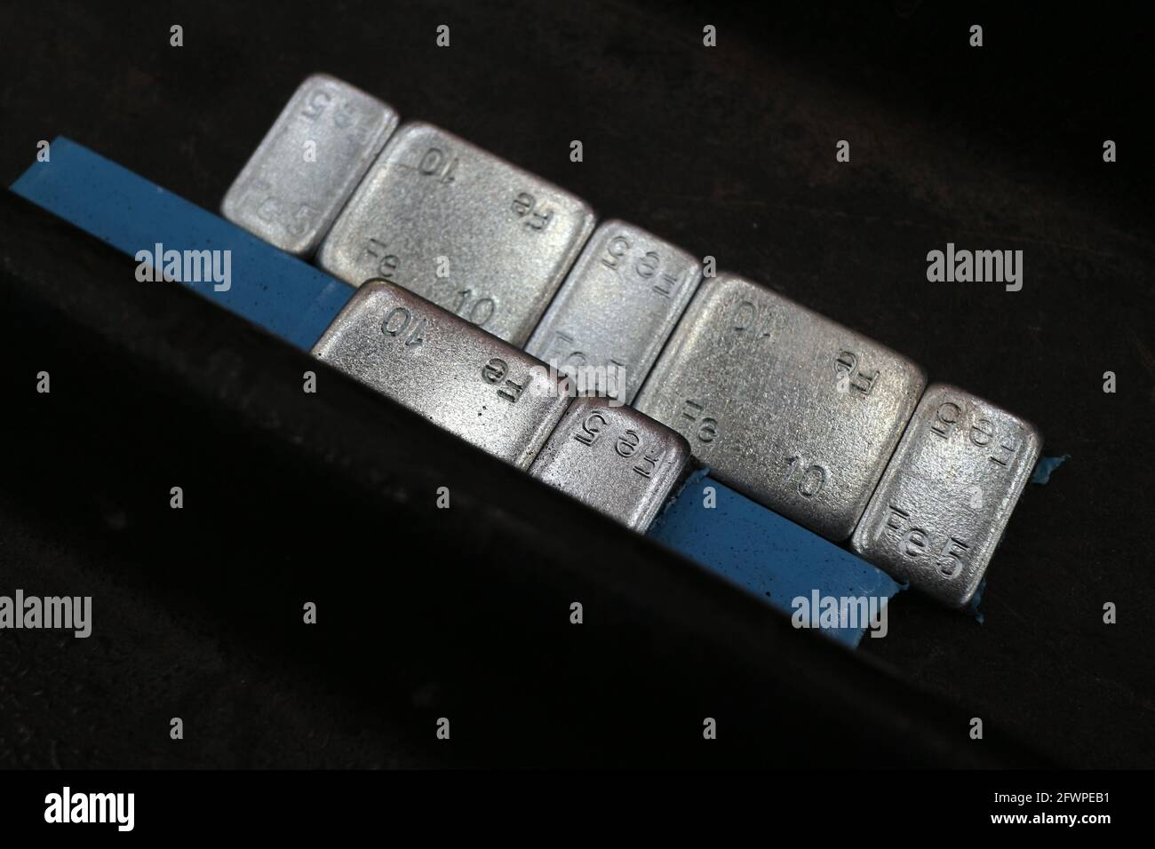 Kuwait City Kuwait April 15, 2021 Lead weight ingots for wheel