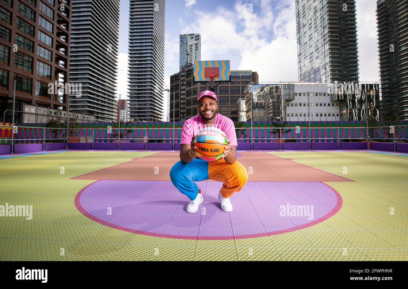 EDITORIAL USE ONLY BritishNigerian artist, Yinka Ilori unveils an