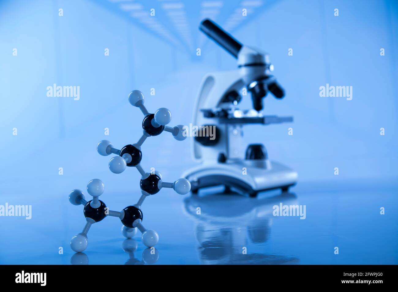 Atom, Microscope, Laboratory equipment Stock Photo - Alamy