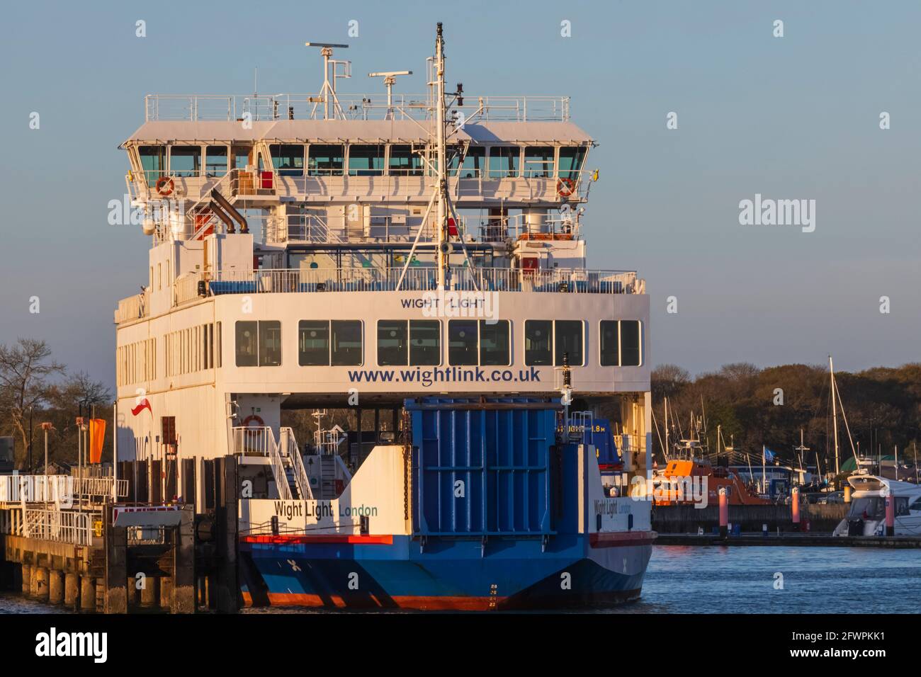 Lymington yarmouth car ferry hi-res stock photography and images - Alamy