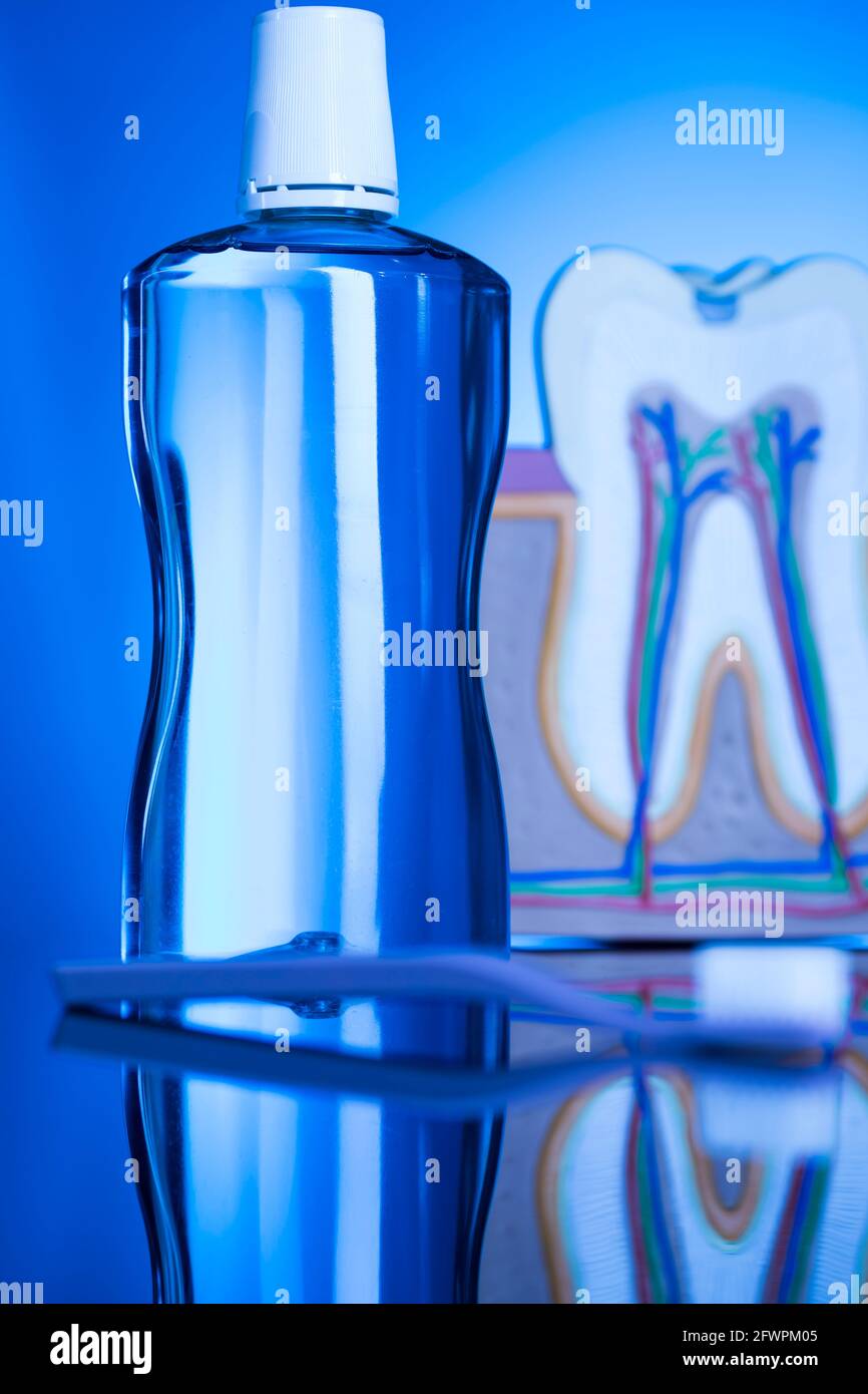 Brushing teeth, Dental hygiene background Stock Photo - Alamy