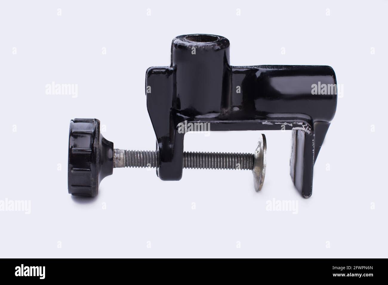 Industrial cclamp on white background Stock Photo Alamy
