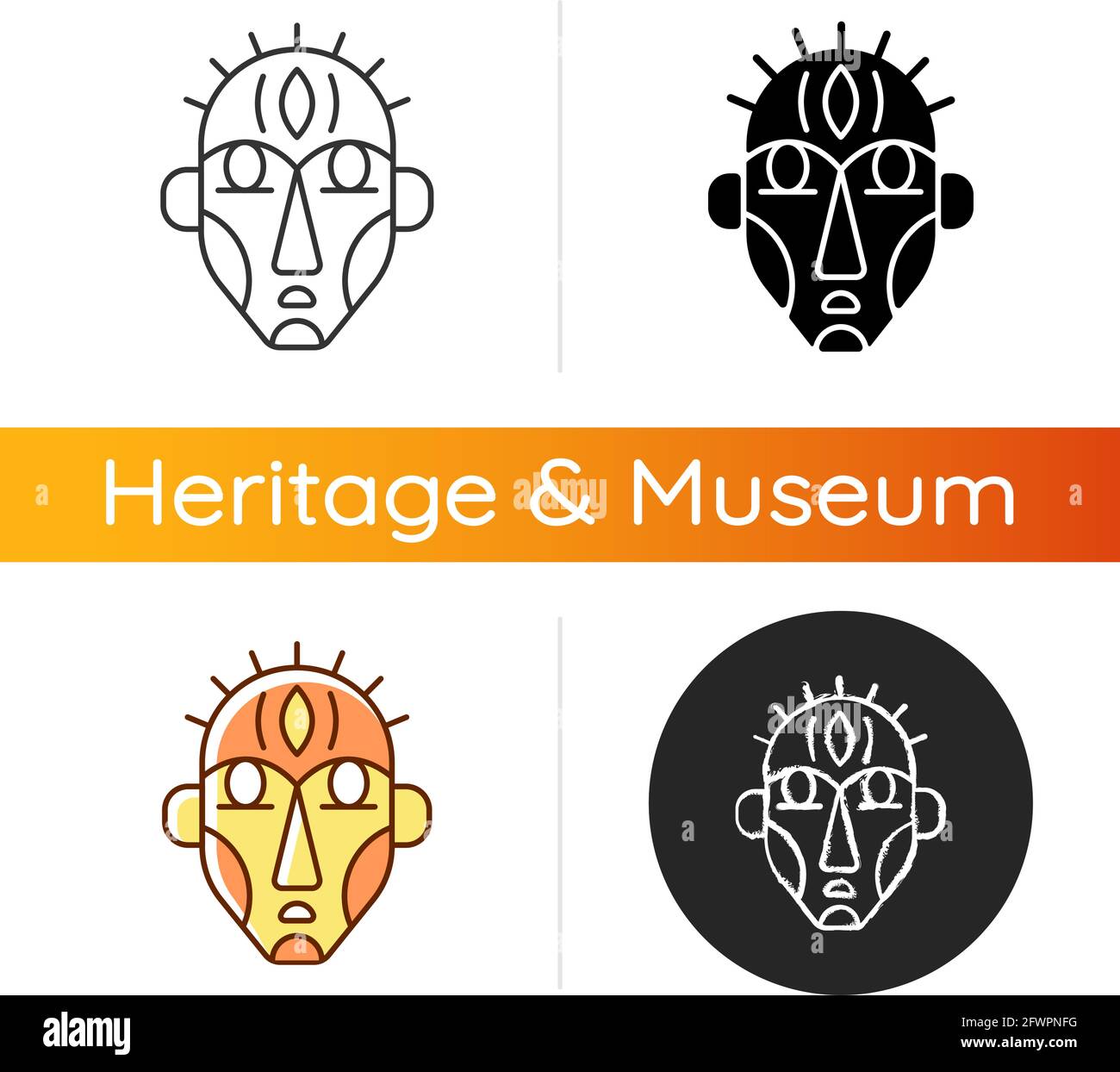 Ritual masks icon Stock Vector Image & Art - Alamy