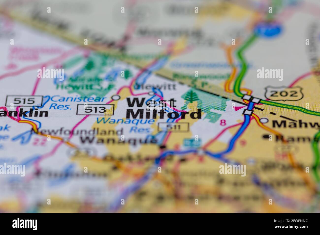 Map of west milford hires stock photography and images Alamy