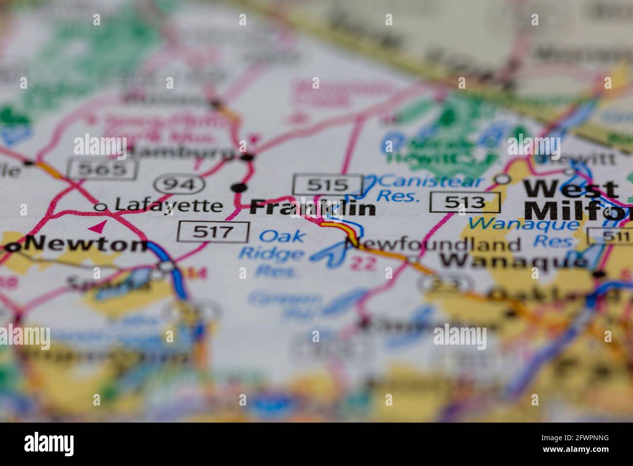 Map of franklin new jersey hires stock photography and images Alamy