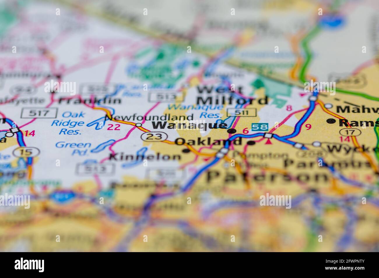 Wanaque new jersey map hires stock photography and images Alamy