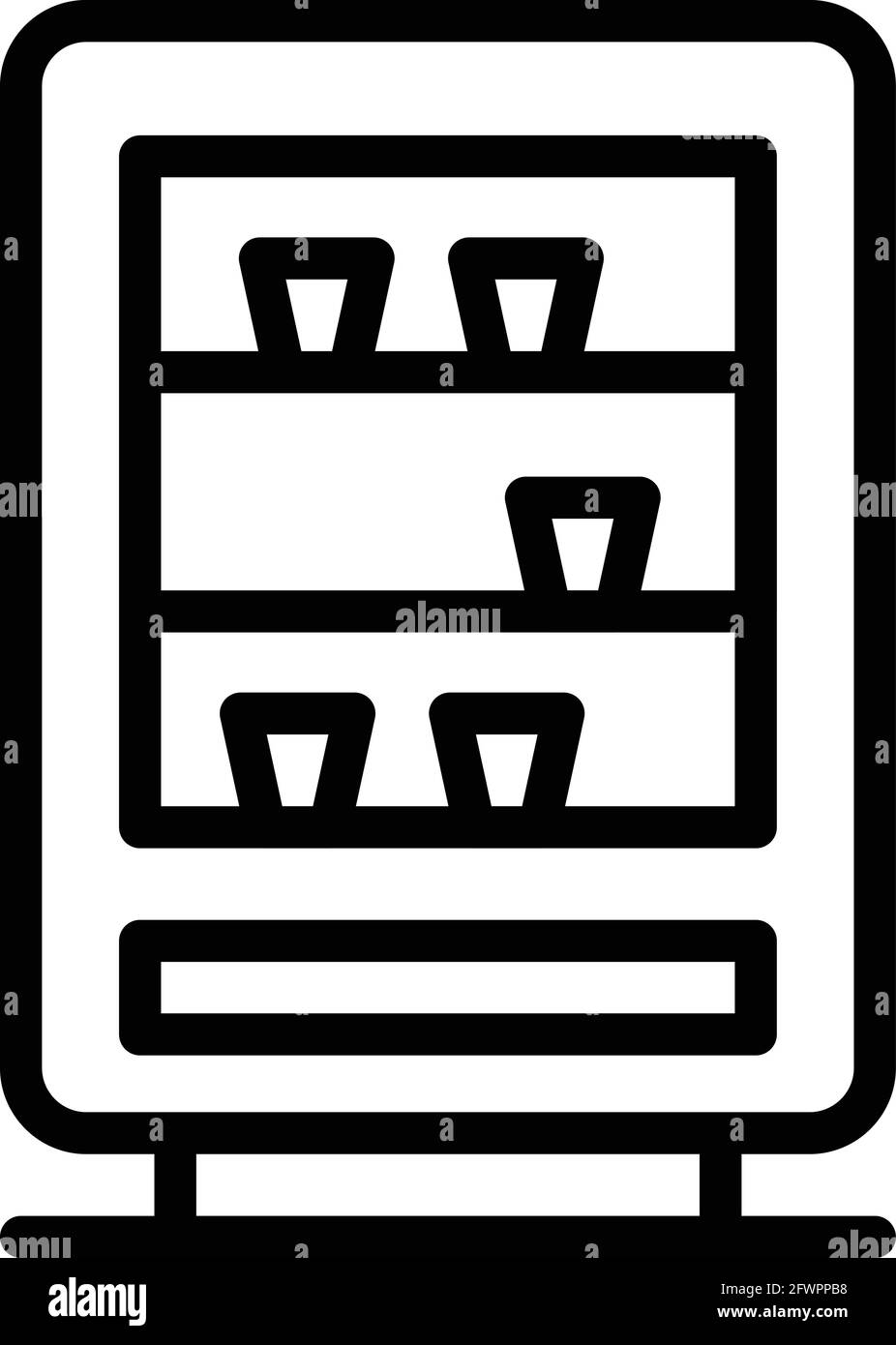 Beverage appliance icon. Outline Beverage appliance vector icon for web design isolated on white background Stock Vector