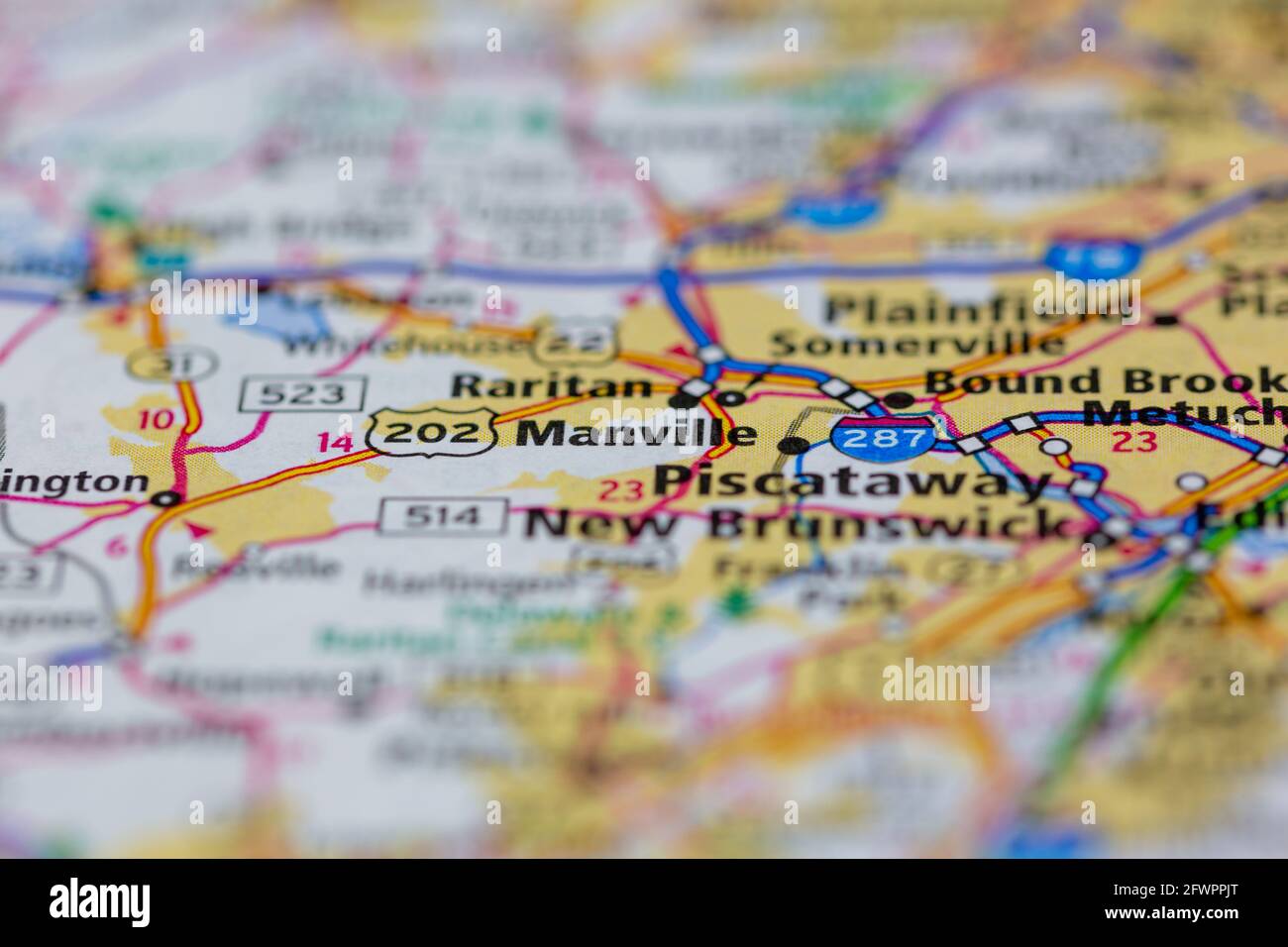 Map of manville new jersey hires stock photography and images Alamy