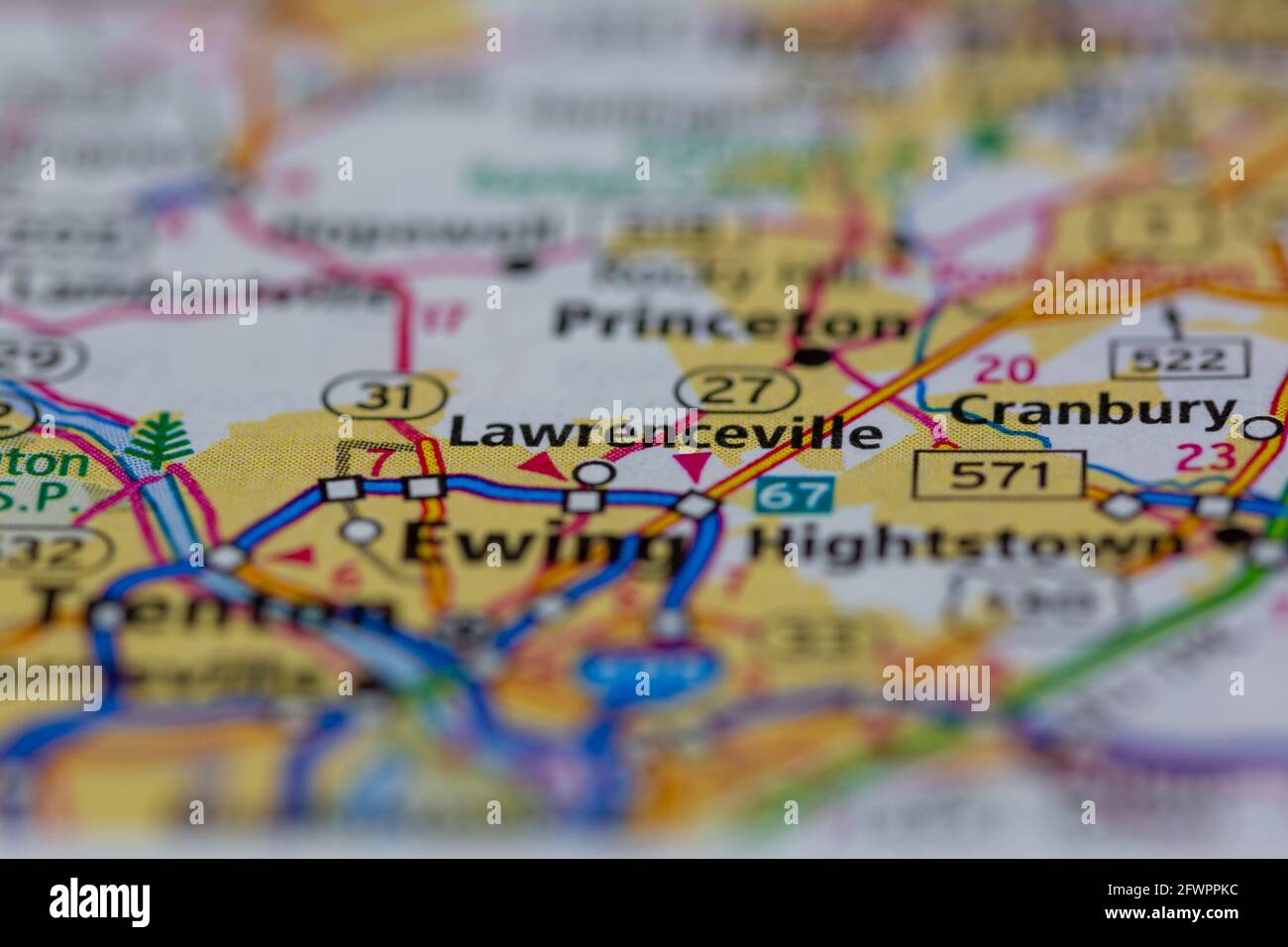 Lawrenceville new jersey map hires stock photography and images Alamy