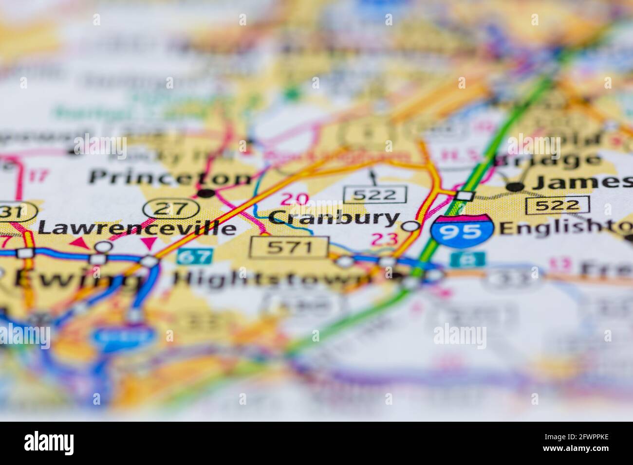 Map Of Cranbury New Jersey