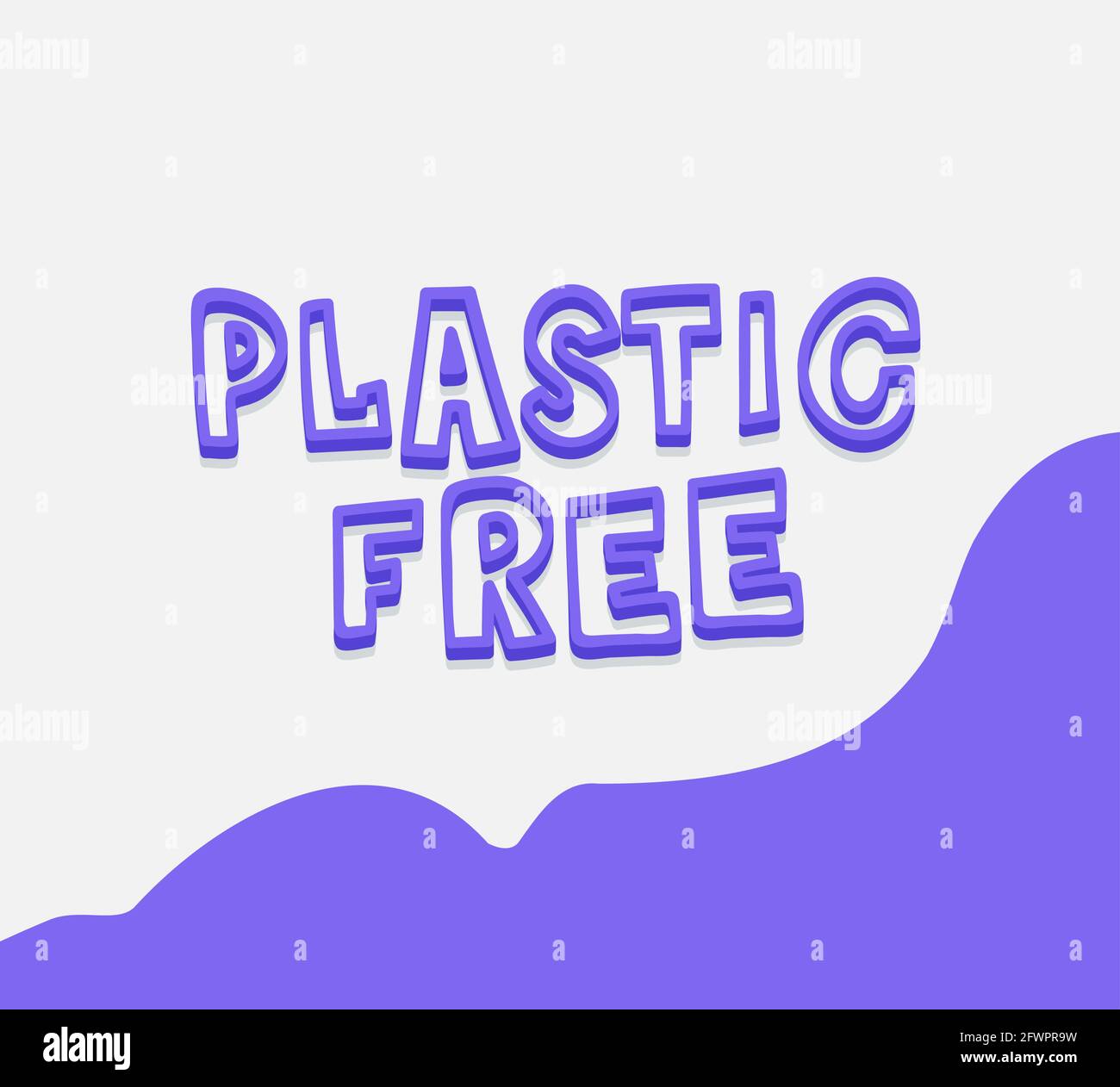 Plastic free poster vector quote letter ecology card concept Eco Hand Plastic free poster vector quote letter ecology card concept Eco Hand