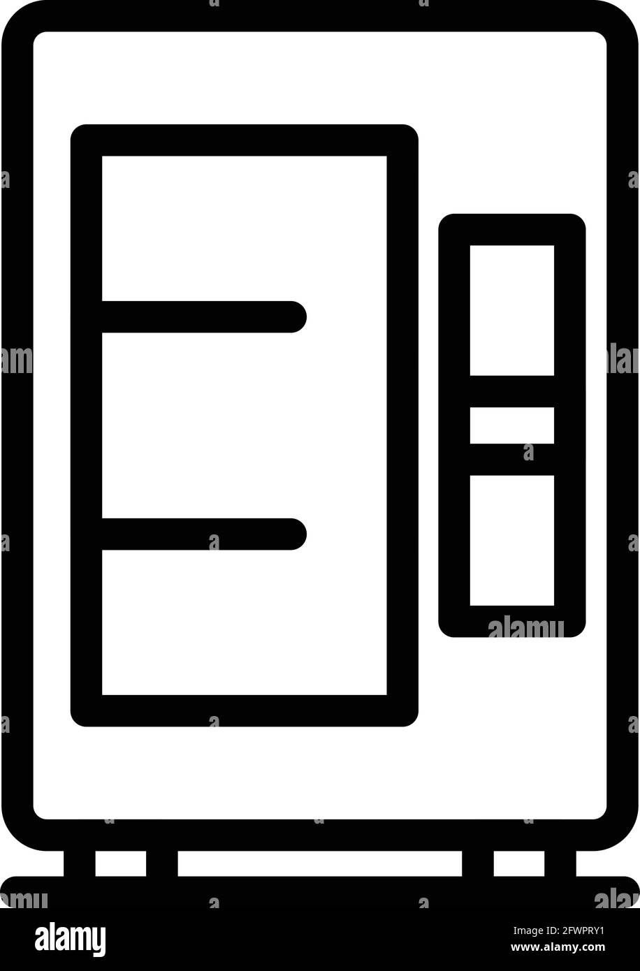 Snack vending machine icon. Outline Snack vending machine vector icon