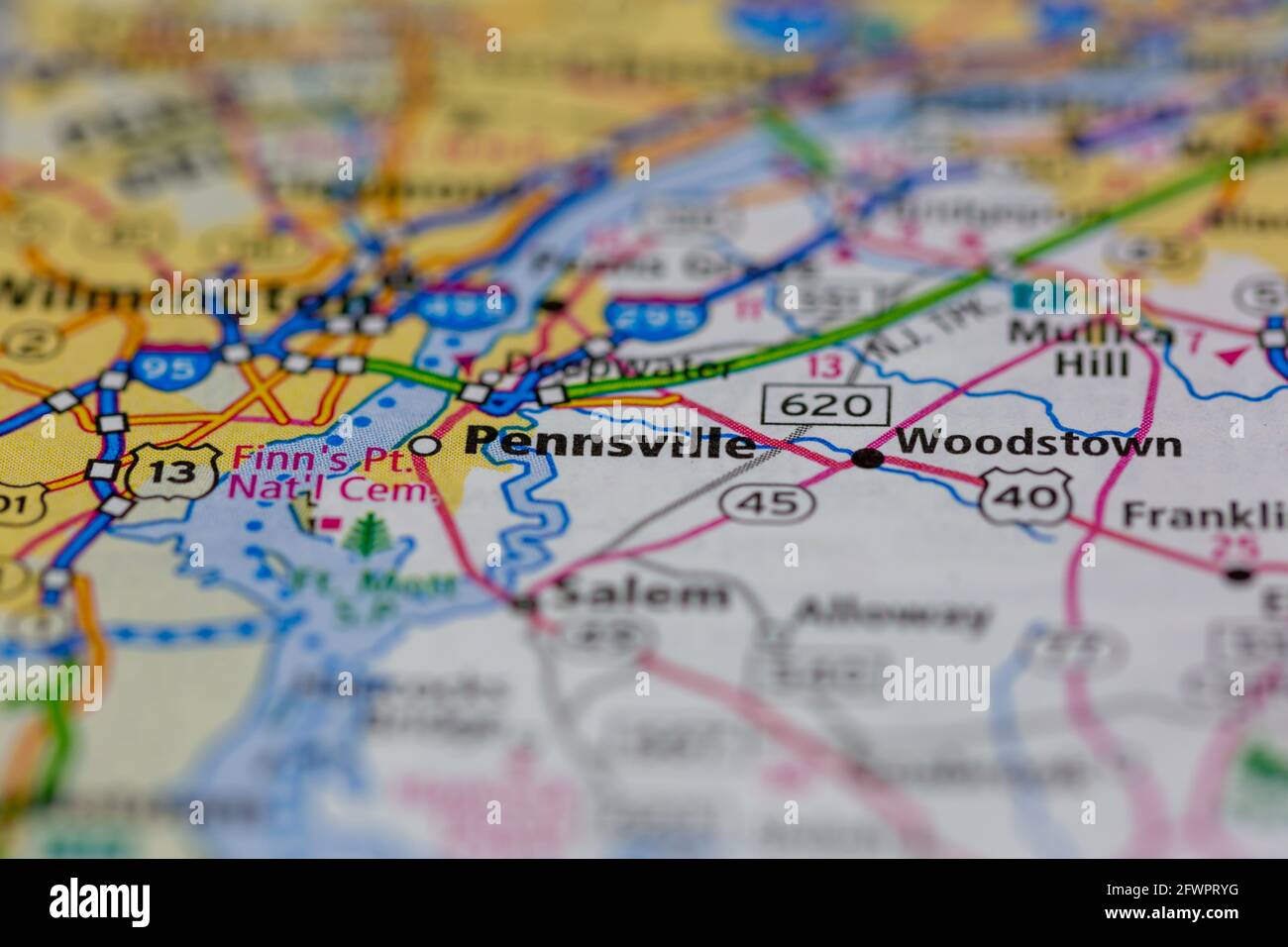 Map of pennsville new jersey hires stock photography and images Alamy