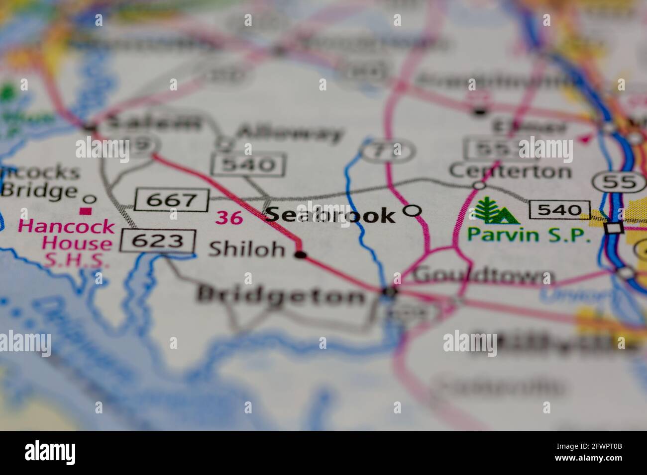 Seabrook new jersey map hires stock photography and images Alamy