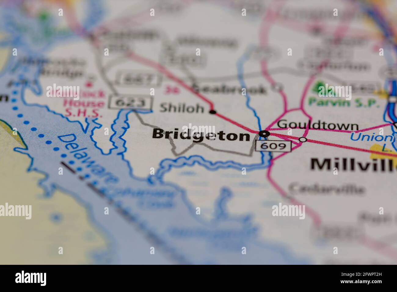 Bridgeton new jersey on a map hires stock photography and images Alamy