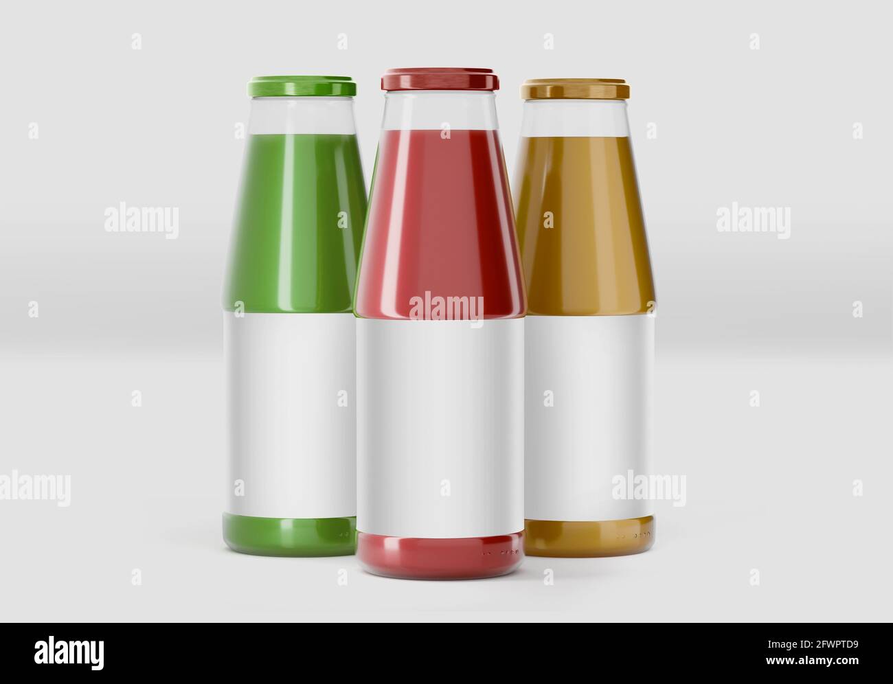 https://c8.alamy.com/comp/2FWPTD9/juice-glass-bottle-mockup-with-white-label-3d-rendering-on-light-background-fresh-juice-package-design-2FWPTD9.jpg