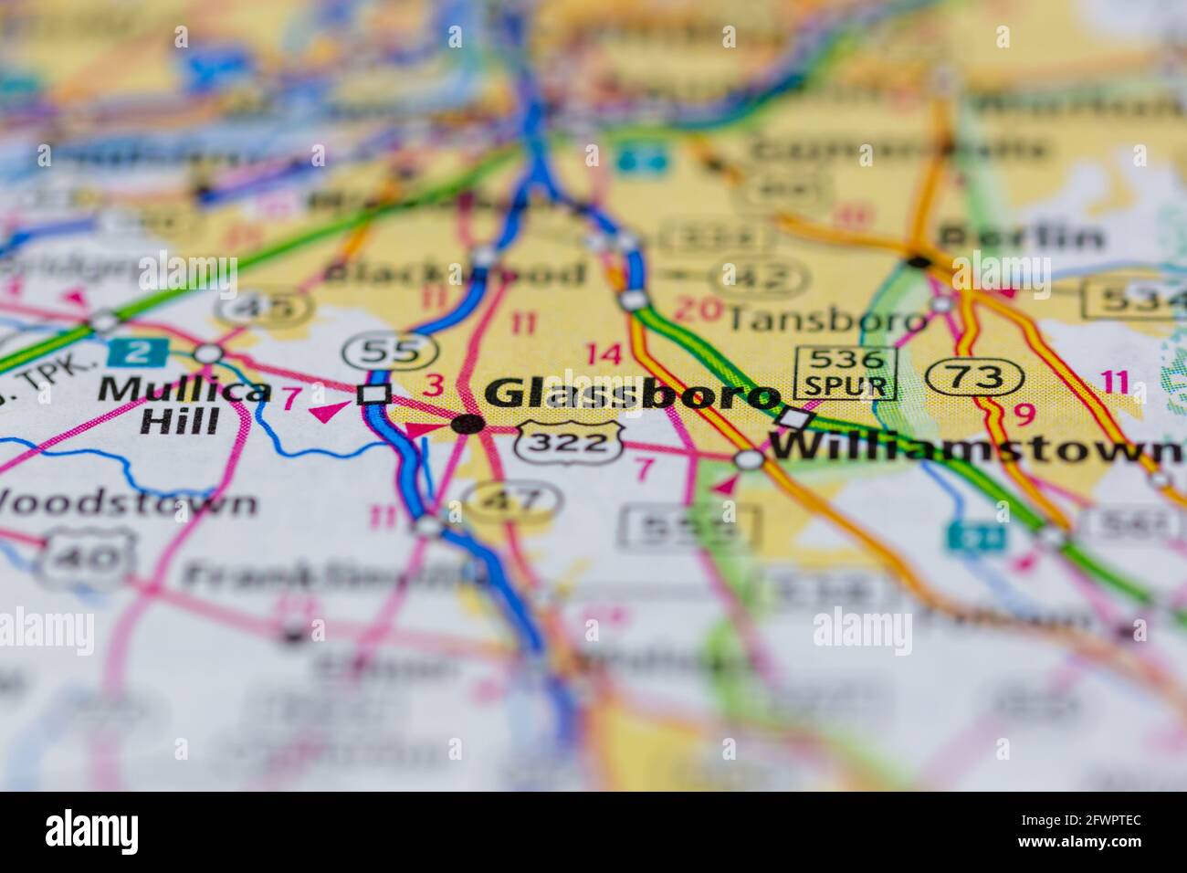 Map of glassboro hires stock photography and images Alamy