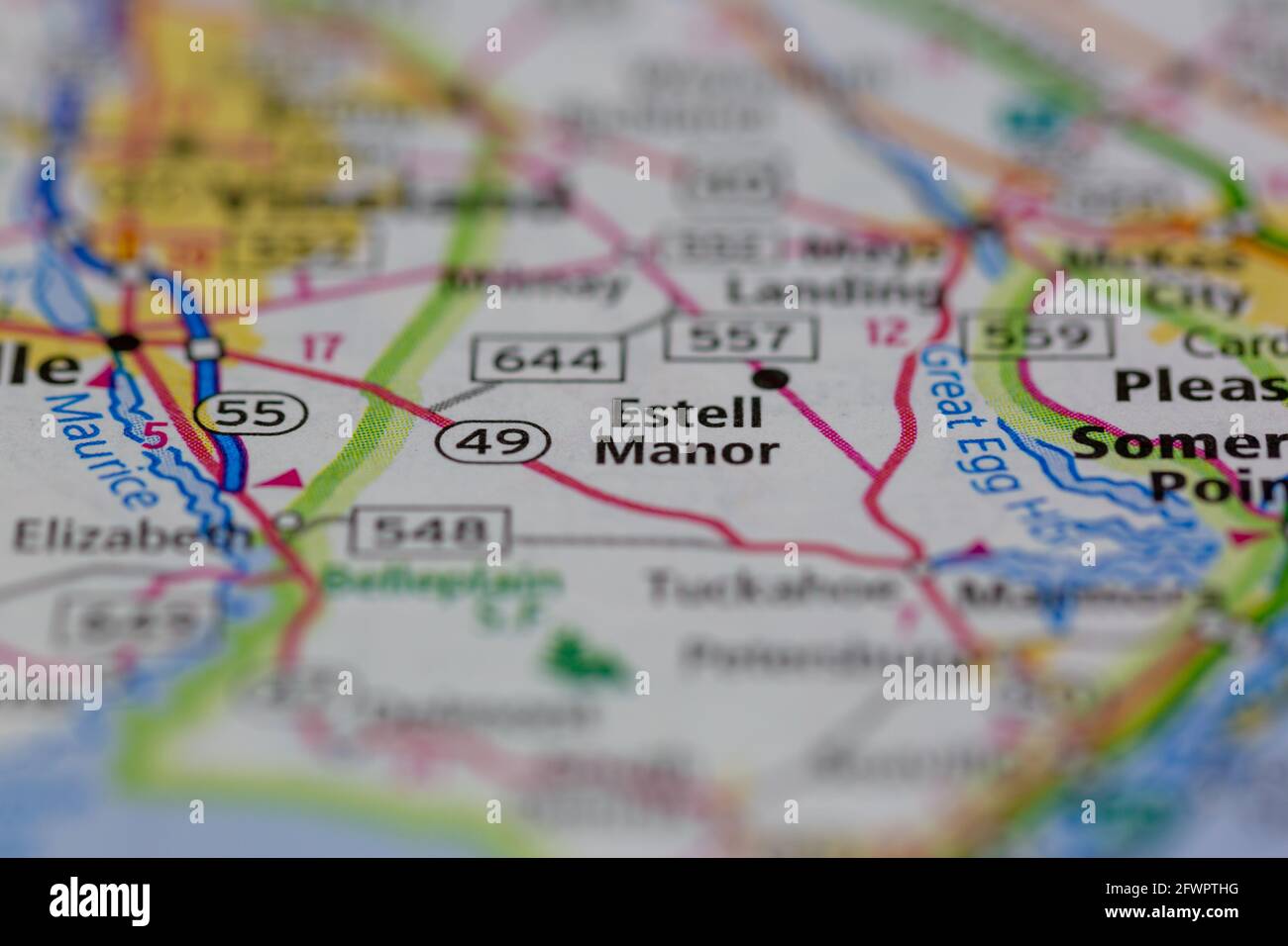 Map of estell manor hires stock photography and images Alamy