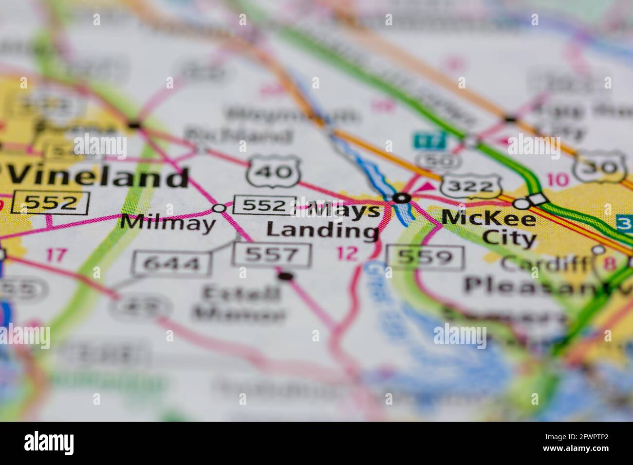 Mays Landing New Jersey USA shown on a Geography map or road map Stock Photo Alamy
