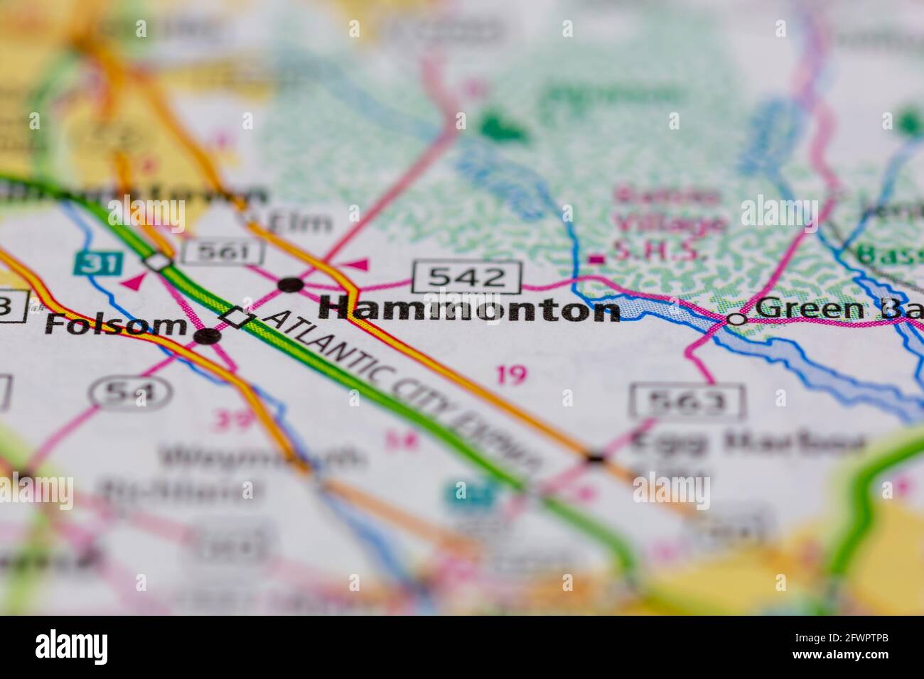Map of hammonton new jersey hires stock photography and images Alamy
