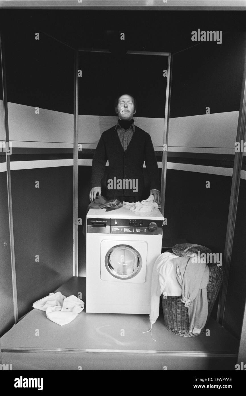 Mr. Roper holographically projected behind a washing machine, October ...