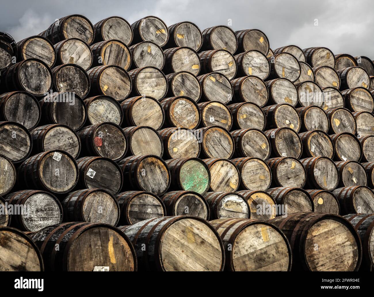A large pile of whisky casks Stock Photo Alamy A large pile of whisky casks Stock Photo Alamy