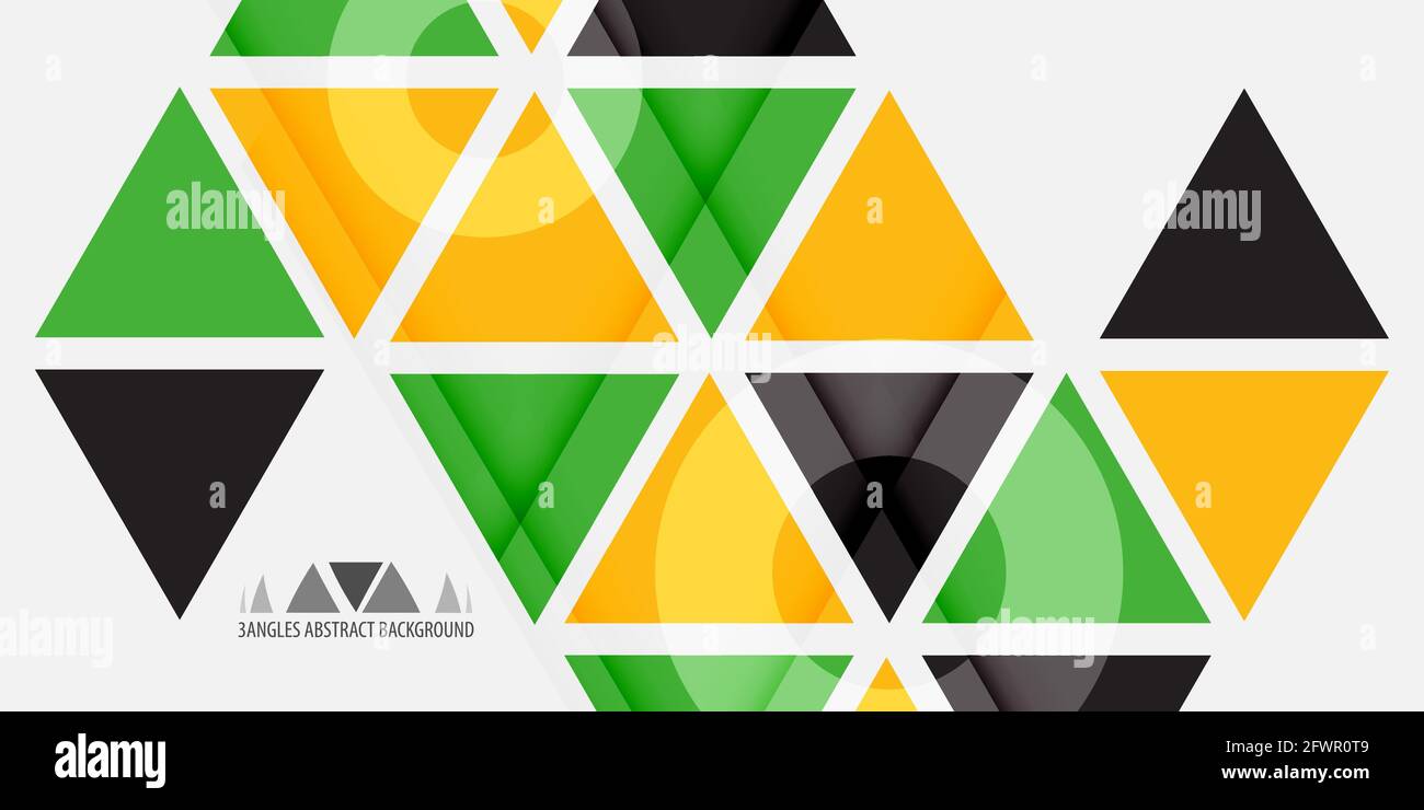 Abstract colorful background graphics template with blended triangles Stock Vector