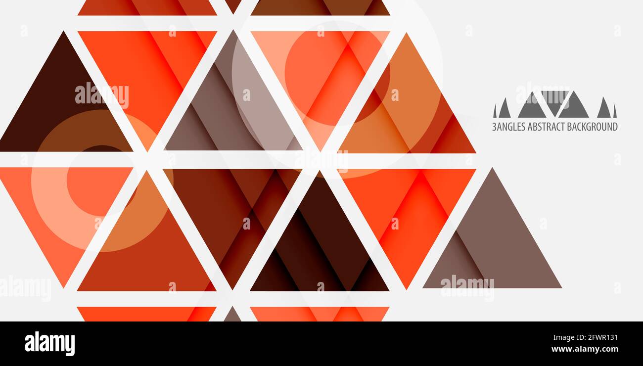 Abstract colorful background graphics template with blended triangles Stock Vector