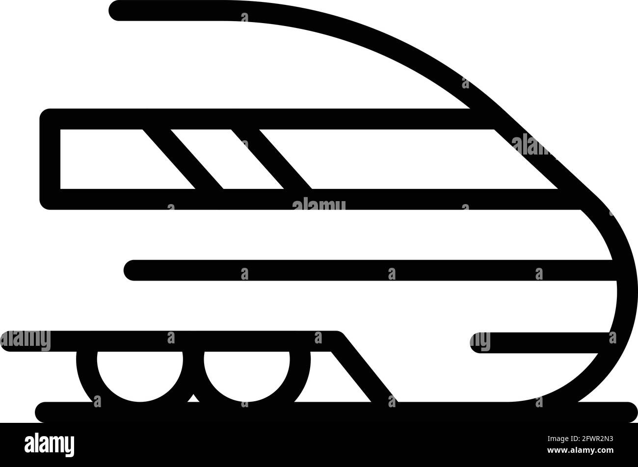 City high speed train icon. Outline City high speed train vector icon ...