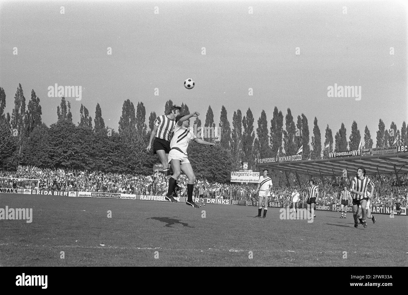 KNVB cup semi-final Sparta vs NAC 1-2, April 4, 1973, sports, soccer, The  Netherlands, 20th century press agency photo, news to remember,  documentary, historic photography 1945-1990, visual stories, human history  of the