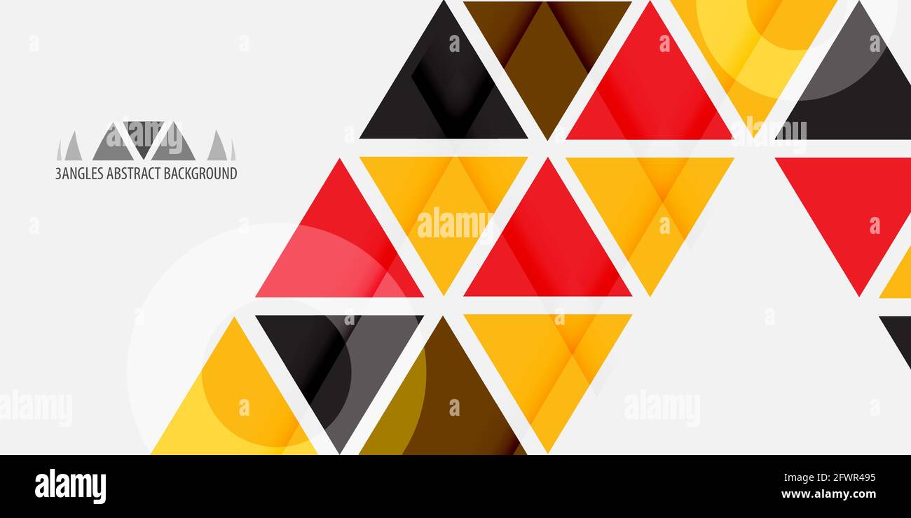 Abstract colorful background graphics template with blended triangles Stock Vector
