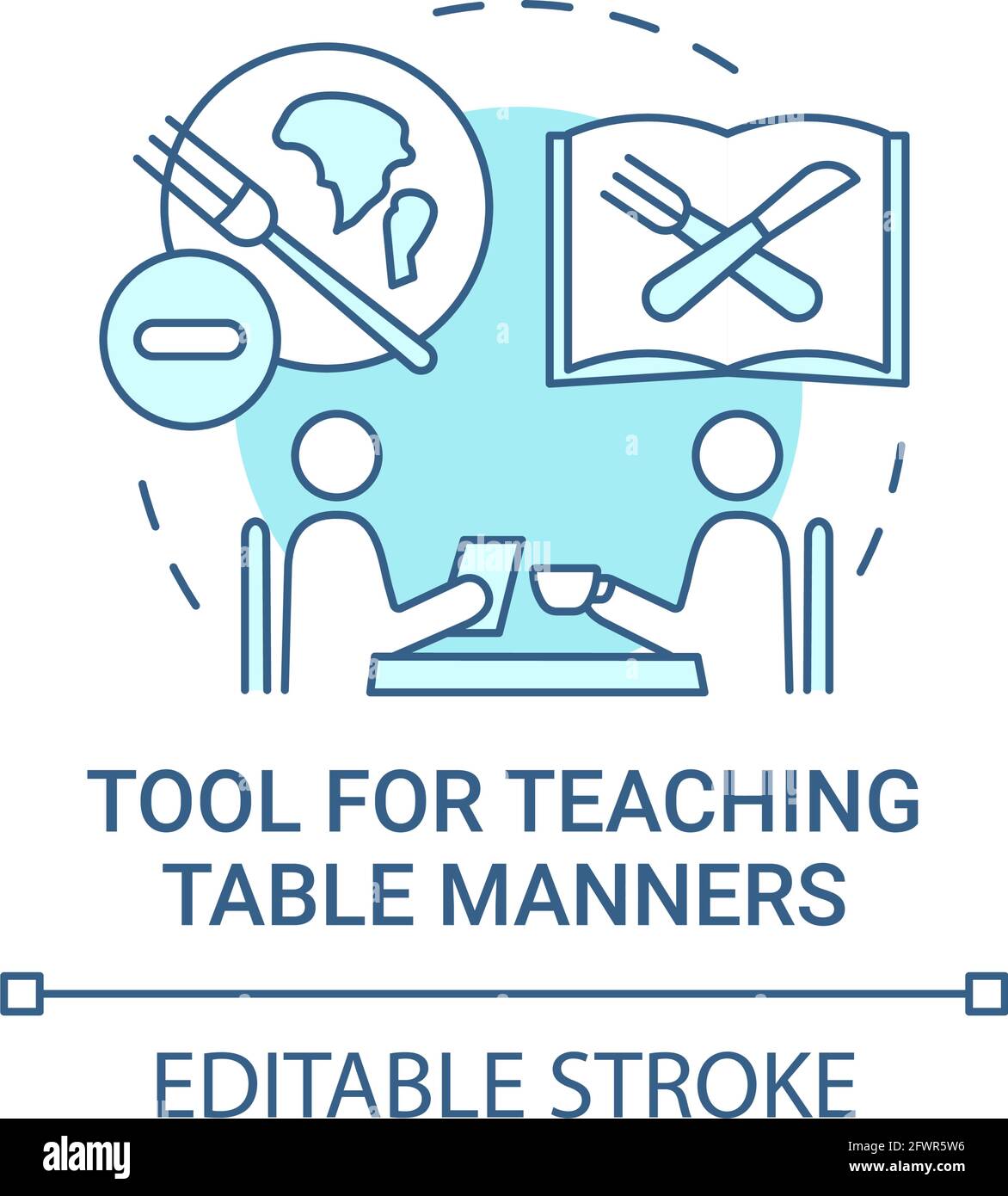 Table manners Cut Out Stock Images & Pictures - Alamy